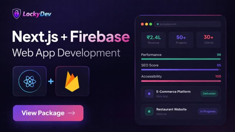 Modern Web App Development (Next.js + Firebase)